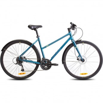Велосипед MERIDA Crossway Urban 50 TealBlue/SilverBlue/Lime, рама XL Велосипед MERIDA Crossway Urban 50 TealBlue/SilverBlue/Lime, рама XL